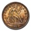 1857 Liberty Seated Dime MS-66+ PCGS CAC