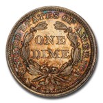 1857 Liberty Seated Dime MS-66+ PCGS CAC