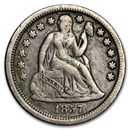 1857 Liberty Seated Dime VF