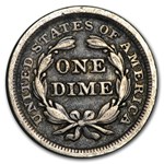 1857 Liberty Seated Dime VF