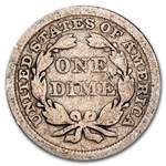 1857 Liberty Seated Dime VG