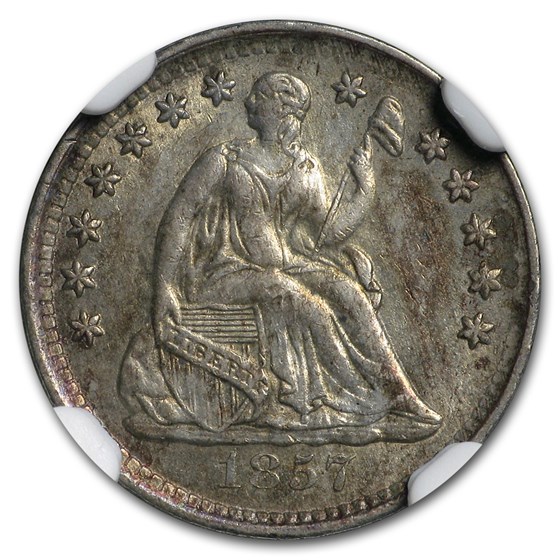 1857 Liberty Seated Half Dime AU 1857 Liberty Seated Half Dime AU