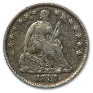 1857 Liberty Seated Half Dime Fine
