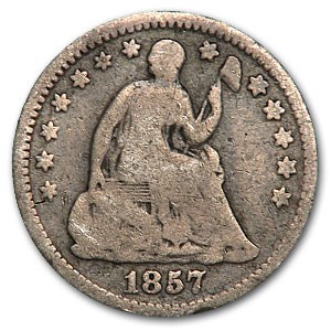 1857 Liberty Seated Half Dime Good 1857 Liberty Seated Half Dime Good