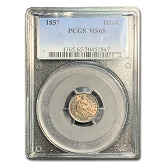1857 Liberty Seated Half Dime MS-65 PCGS 1857 Liberty Seated Half Dime MS-65 PCGS