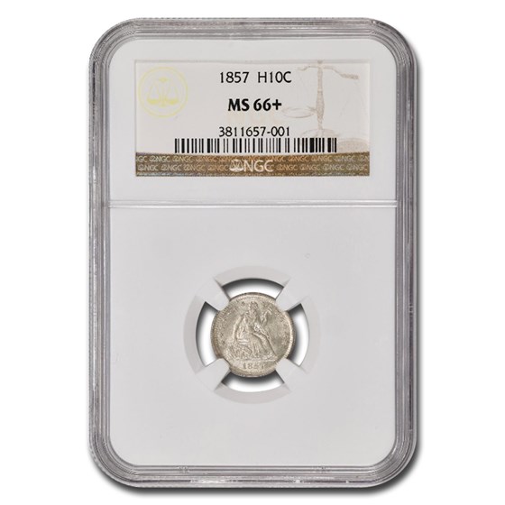 1857 Liberty Seated Half Dime MS-66+ NGC 1857 Liberty Seated Half Dime MS-66+ NGC