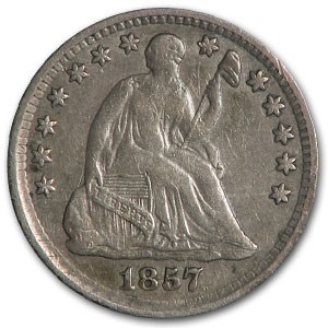 1857 Liberty Seated Half Dime XF 1857 Liberty Seated Half Dime XF
