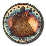 1857 Liberty Seated Half Dollar PR-66 PCGS CAC