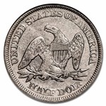 1857 Liberty Seated Half Dollar SS-Republic Shipwreck NGC