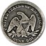 1857 Liberty Seated Quarter VG