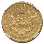 1857-O $20 Liberty Gold Double Eagle XF-45 NGC