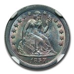 1857-O Liberty Seated Dime MS-64+ NGC