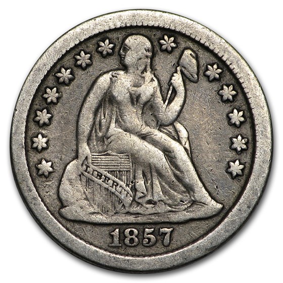 1857-O Liberty Seated Dime VF 1857-O Liberty Seated Dime VF