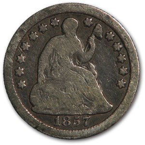 1857-O Liberty Seated Half Dime Good