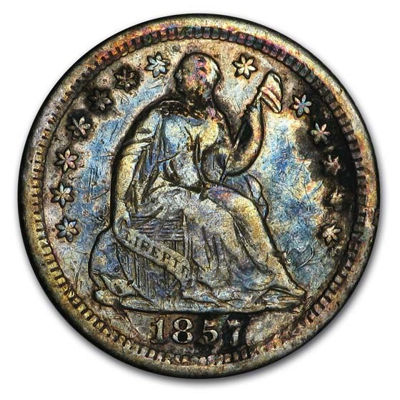 1857-O Liberty Seated Half Dime VF
