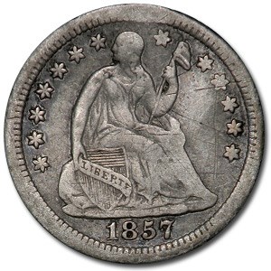 1857-O Liberty Seated Half Dime XF (Details) 1857-O Liberty Seated Half Dime XF (Details)