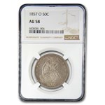 1857-O Liberty Seated Half Dollar AU-58 NGC