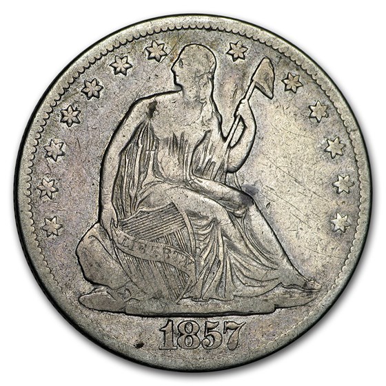 1857-O Liberty Seated Half Dollar VF 1857-O Liberty Seated Half Dollar VF