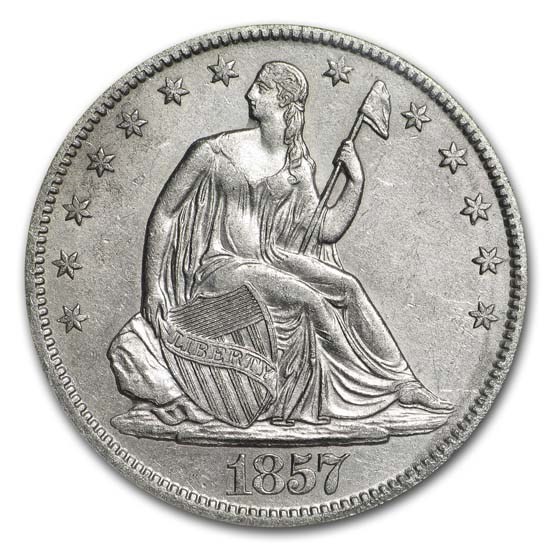 1857-O Liberty Seated Half NGC (SS-Republic, Book display) 1857-O Liberty Seated Half NGC (SS-Republic, Book display)
