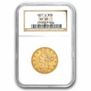 1857-S $10 Liberty Gold Eagle XF-45 NGC
