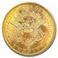 1857-S $20 Lib Gold Dbl Eagle MS-66 PCGS CAC (SS Central America)