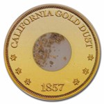 1857-S $20 Lib Gold SS Central America No Serif Rt S AU-55 PCGS