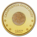 1857-S $20 Lib Gold SS Central America Spiked Shield MS-64 PCGS
