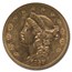 1857-S $20 Liberty Gold Double Eagle AU-53 NGC
