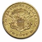 1857-S $20 Liberty Gold Double Eagle AU