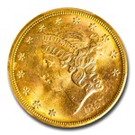 1857-S $20 Liberty Gold Double Eagle MS-65+ PCGS (S.S. Cen. Am.)
