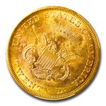 1857-S $20 Liberty Gold Double Eagle MS-65+ PCGS (S.S. Cen. Am.)