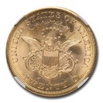 1857-S $20 Liberty Gold Double Eagle MS-66 NGC (Central America)