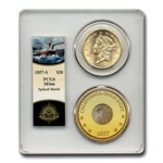 1857-S $20 Liberty Gold Double Eagle MS-66 PCGS (SS Cen. America)