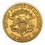1857-S $20 Liberty Gold Double Eagle XF Details (Cleaned)