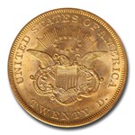 1857-S $20 Liberty Gold SS Central America AU-58 PCGS (Bold 7)