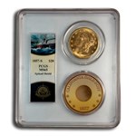 1857-S $20 Liberty Gold SS Central America MS-65 PCGS (Spiked)