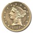 1857-S $5 Liberty Gold Half Eagle MS-62 PCGS (S.S. Cen. America)