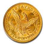1857-S $5 Liberty Gold Half Eagle MS-64 PCGS CAC (SS Cen America)