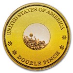 1857 S.S. Central America Double Pinch Gold Nuggets PCGS in Box