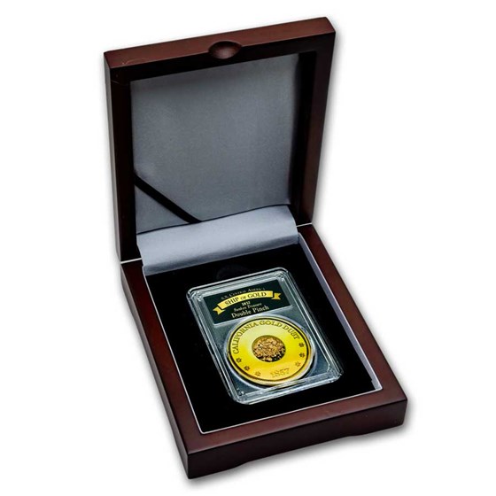 1857 S.S. Central America Double Pinch Gold Nuggets PCGS in Box 1857 S.S. Central America Double Pinch Gold Nuggets PCGS in Box