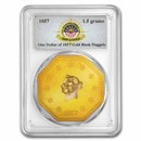 1857 S.S. Central America Gold Nuggets 1.5 Grams PCGS