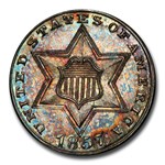 1857 Three Cent Silver PR-65 PCGS