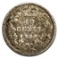 1858-1901 Canada Silver 10 Cents Victoria Avg Circ