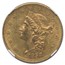 1858 $20 Liberty Gold Double Eagle AU-58 NGC (Eureka Hoard)