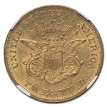 1858 $20 Liberty Gold Double Eagle AU-58 NGC (Eureka Hoard)