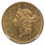 1858 $20 Liberty Gold Double Eagle AU-58 NGC