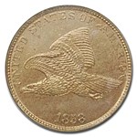 1858/7 Flying Eagle Cent MS-64 NGC