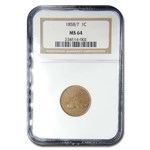 1858/7 Flying Eagle Cent MS-64 NGC
