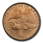 1858/7 Flying Eagle Cent MS-64 PCGS CAC (Strong)