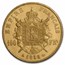1858-A France Gold 100 Francs Napoleon III AU